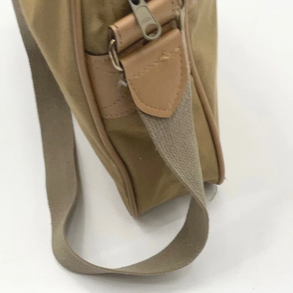 U.S. Polo Assn Canvas Messenger Bag Tan Crossbody Laptop Travel Unisex Heritage
